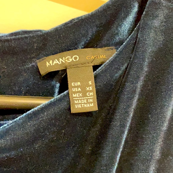 Mango blue suede dress in size S - Picture 2 of 3